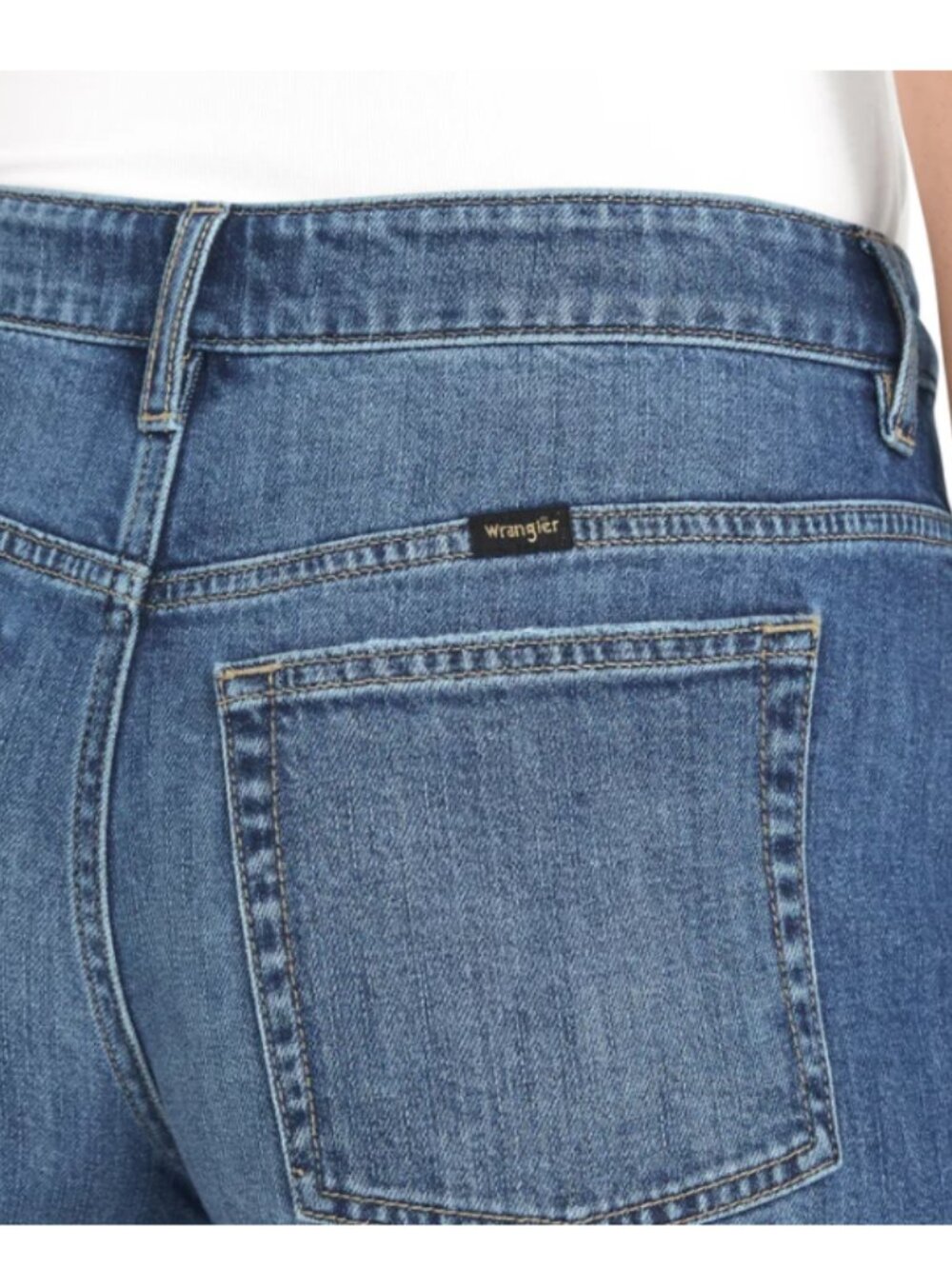 Wrangler Women's Denim Short Cotton High Rise Blue Size 14/32 - Picture 3 of 9
